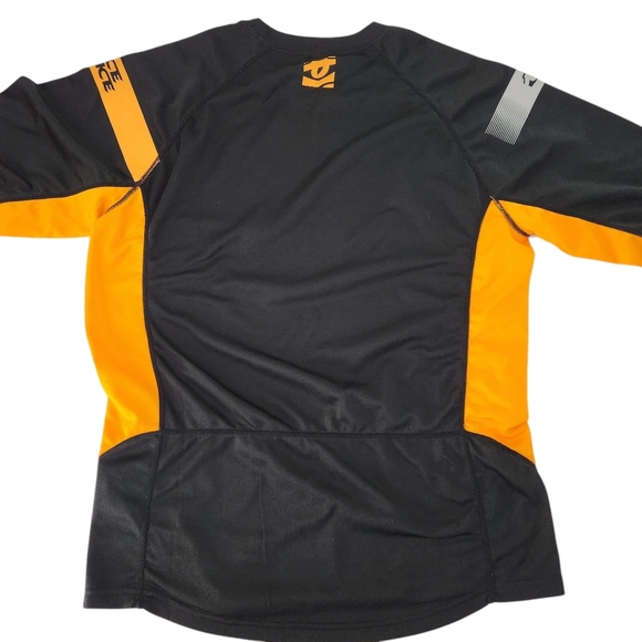 RACE FACE Indy Jersey  3/4 sleeve mountain bike orange and black - Picture 3 of 11